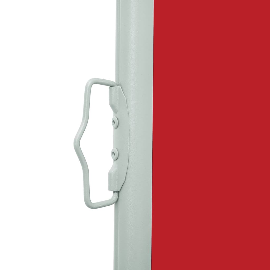 Uvlačiva bočna tenda za terasu 140 x 600 cm crvena