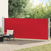 Uvlačiva bočna tenda za terasu 600 x 160 cm crvena