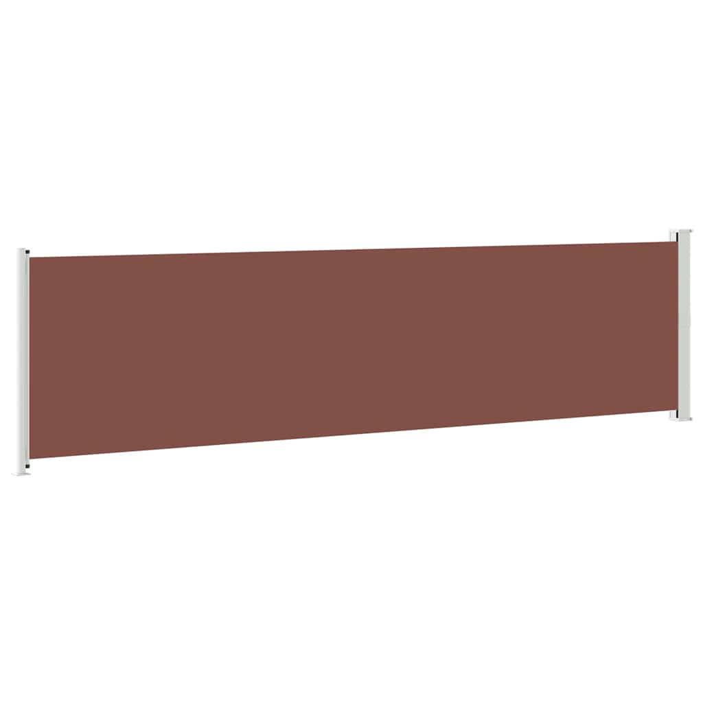 Uvlačiva bočna tenda za terasu 600 x 160 cm smeđa