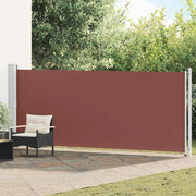 Uvlačiva bočna tenda za terasu 600 x 160 cm smeđa