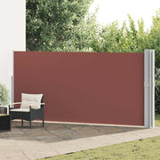 Uvlačiva bočna tenda za terasu 170 x 1200 cm smeđa