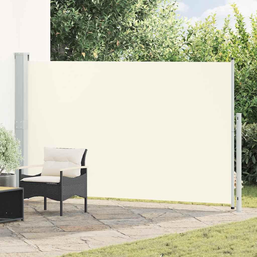 Uvlačiva bočna tenda za terasu 180 x 300 cm krem