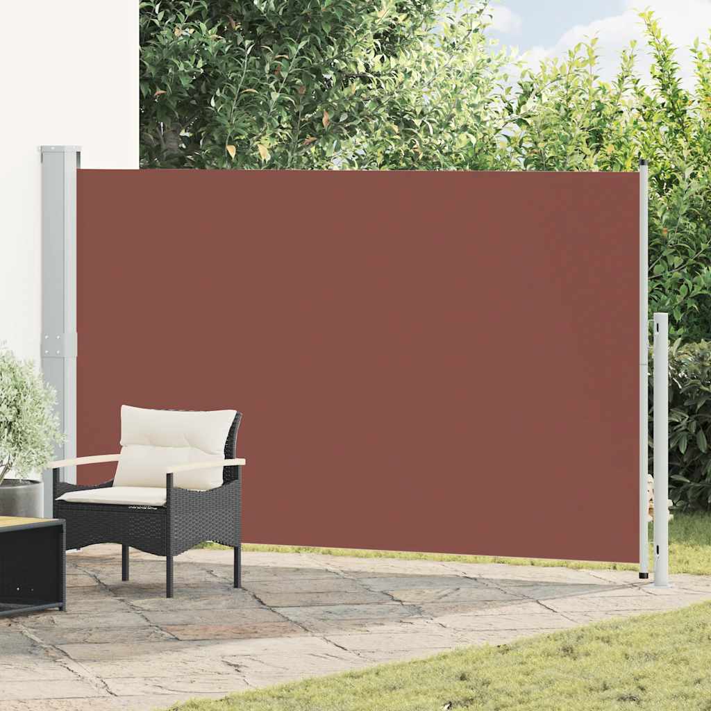Uvlačiva bočna tenda za terasu 180 x 300 cm smeđa