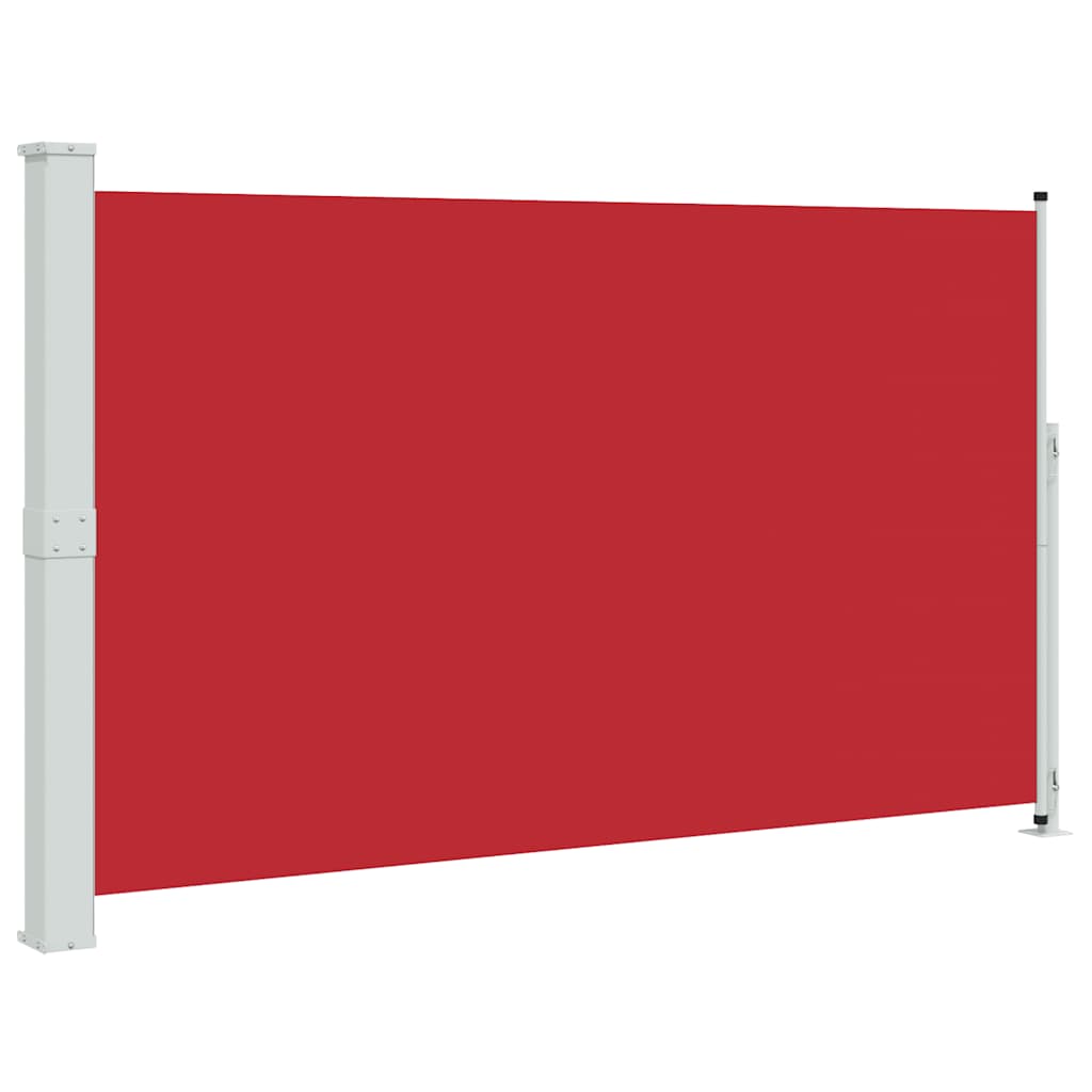 Uvlačiva bočna tenda za terasu 180 x 300 cm crvena