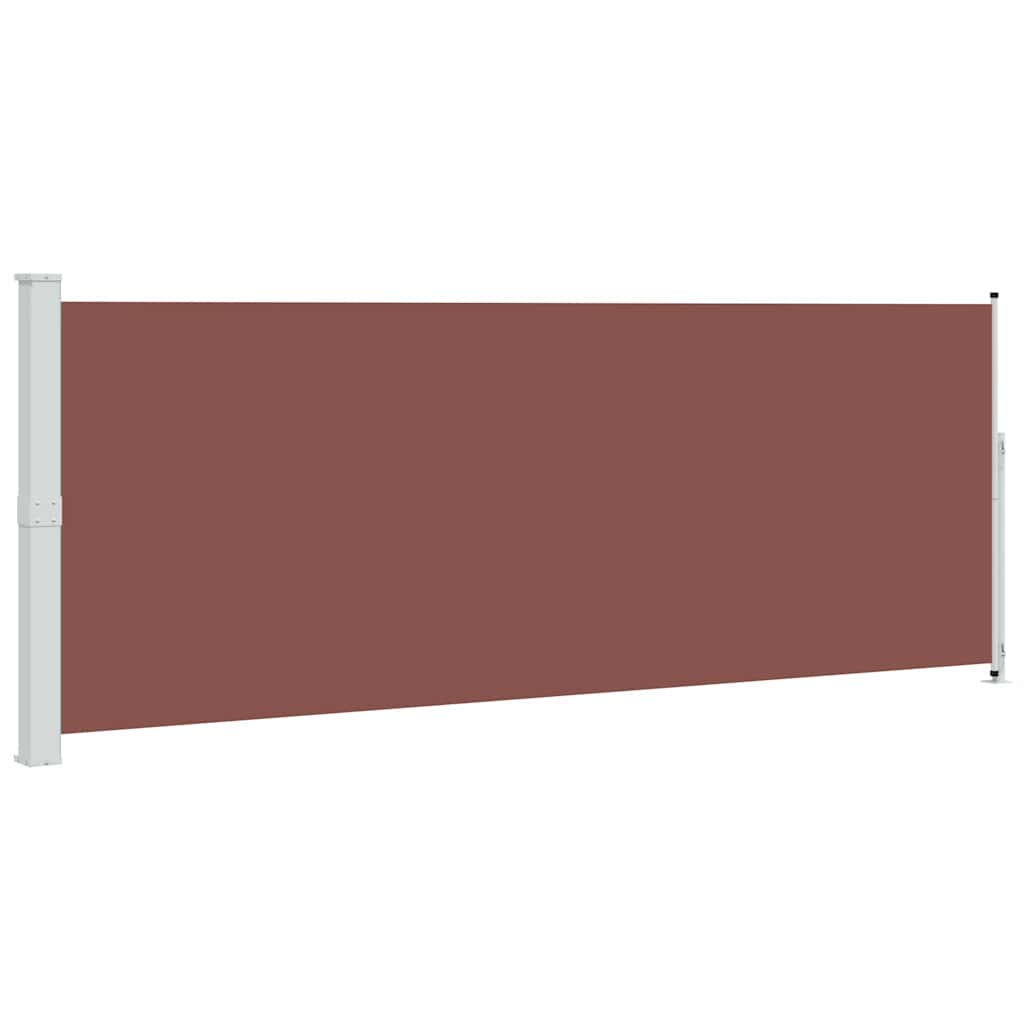 Uvlačiva bočna tenda za terasu 180 x 500 cm smeđa
