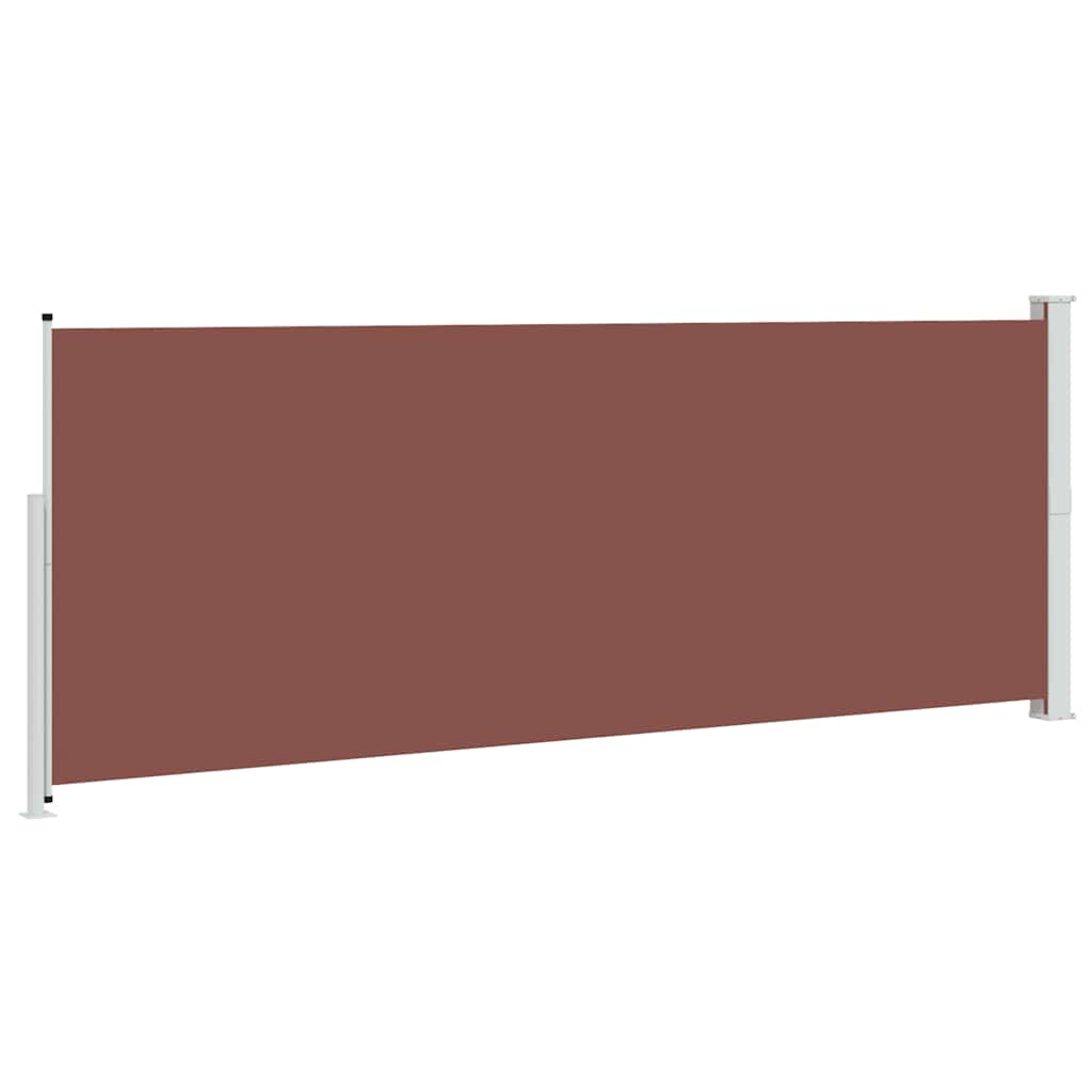 Uvlačiva bočna tenda za terasu 180 x 500 cm smeđa