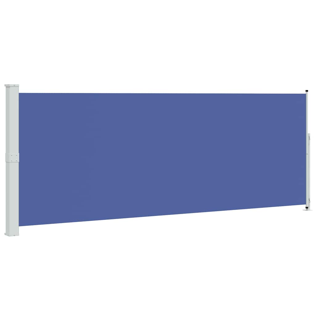 Uvlačiva bočna tenda za terasu 180 x 500 cm plava