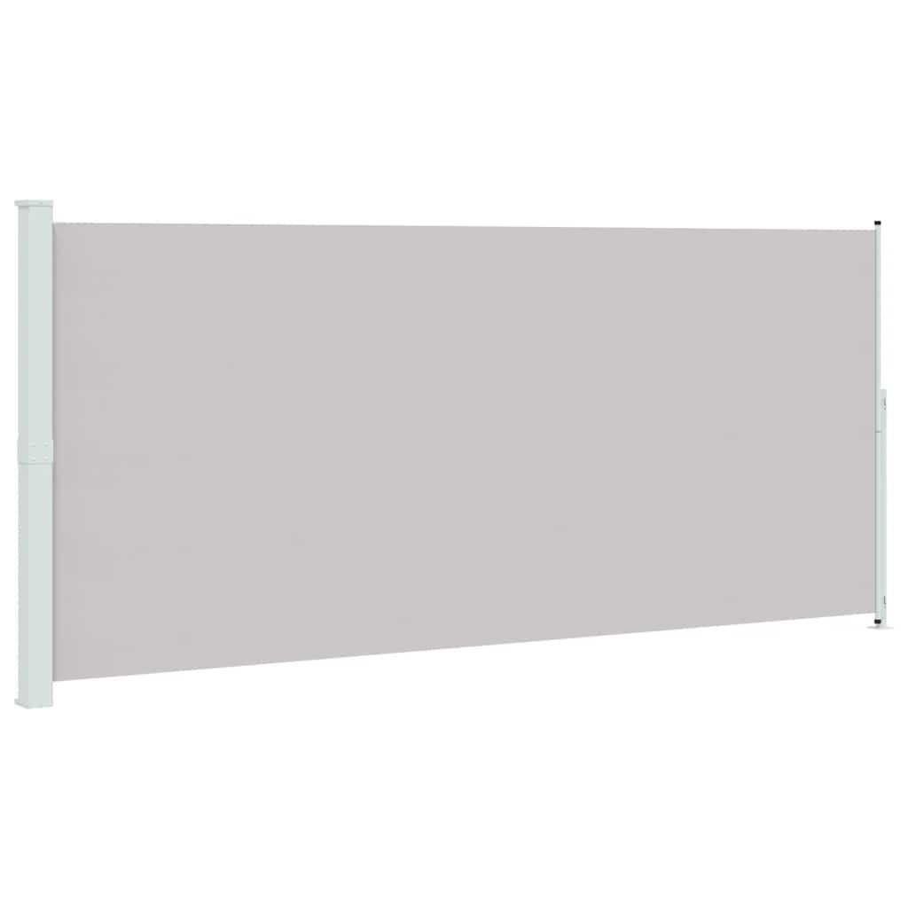 Uvlačiva bočna tenda za terasu 220 x 500 cm siva