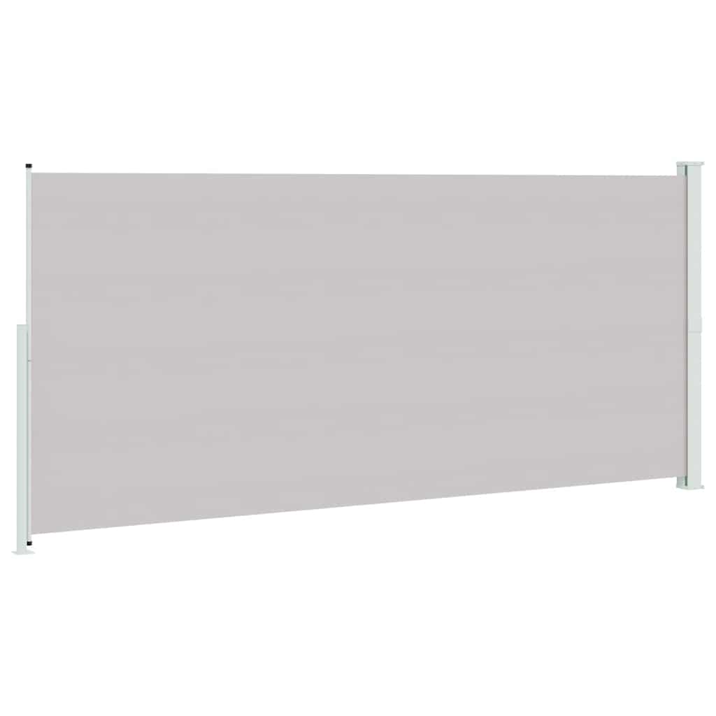 Uvlačiva bočna tenda za terasu 220 x 500 cm siva