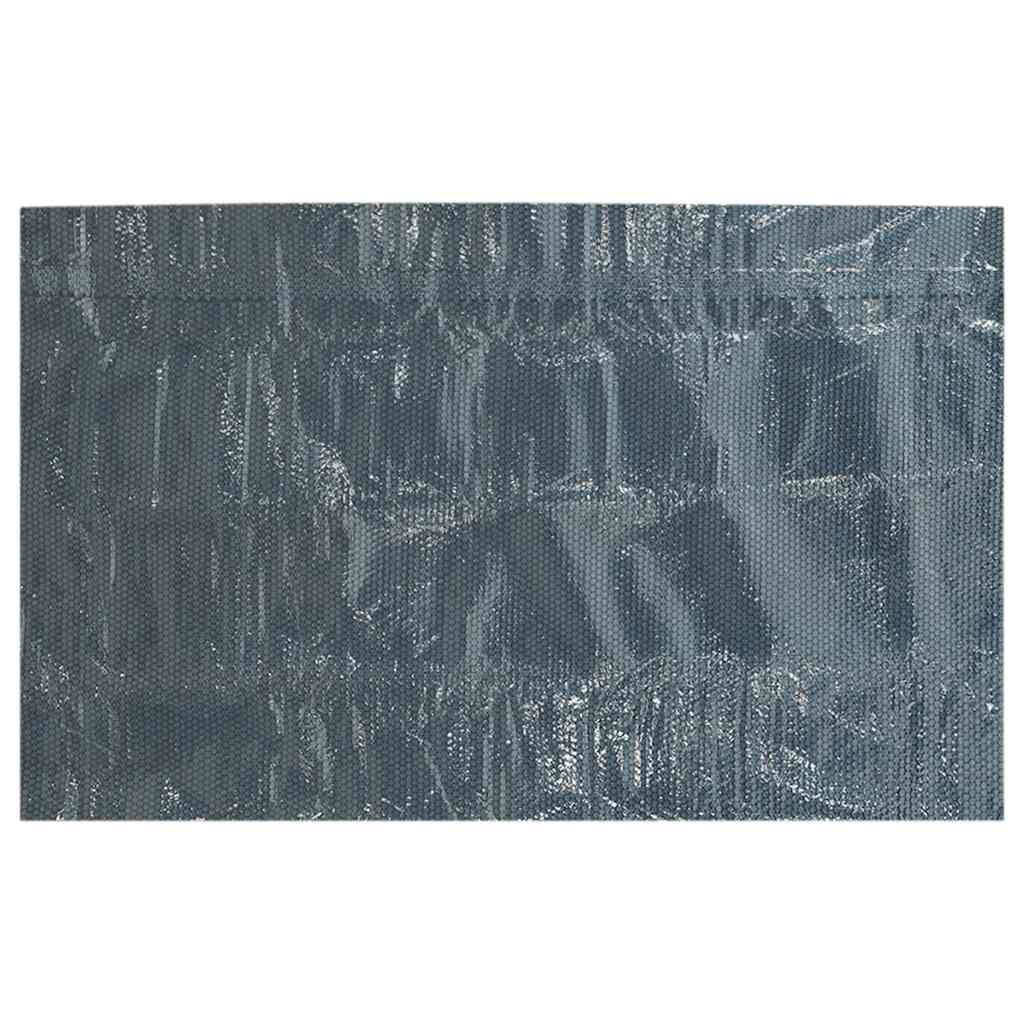 Plutajući PE solarni pokrov za bazen 800 x 500 cm crno-plavi