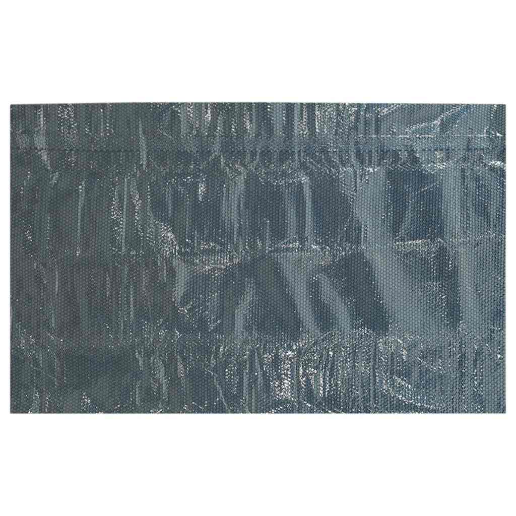 Plutajući PE solarni pokrov za bazen 1000 x 500 cm crno-plavi