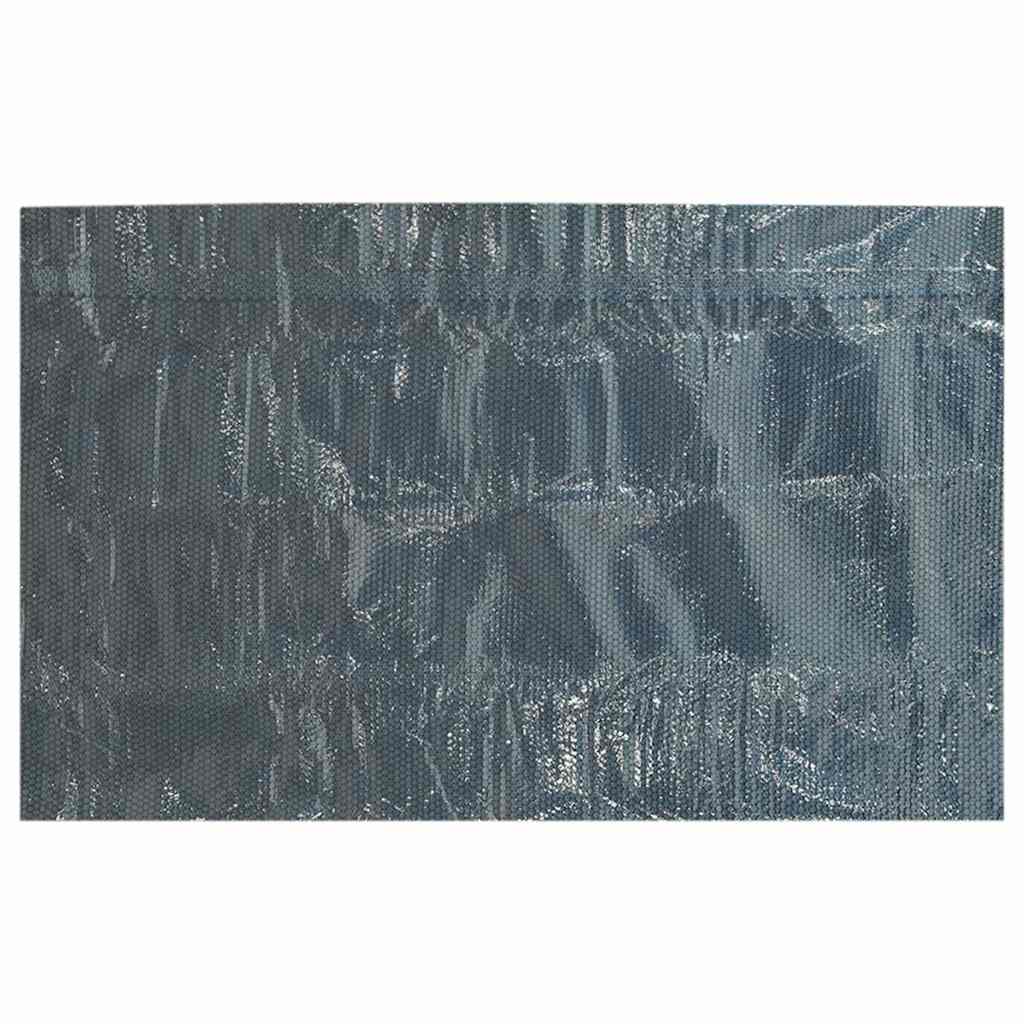 Plutajući PE solarni pokrov za bazen 400 x 200 cm crno-plavi