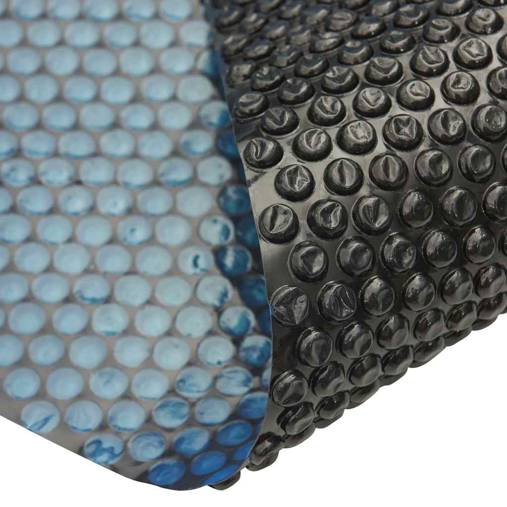 Plutajući PE solarni pokrov za bazen 600 x 400 cm crno-plavi
