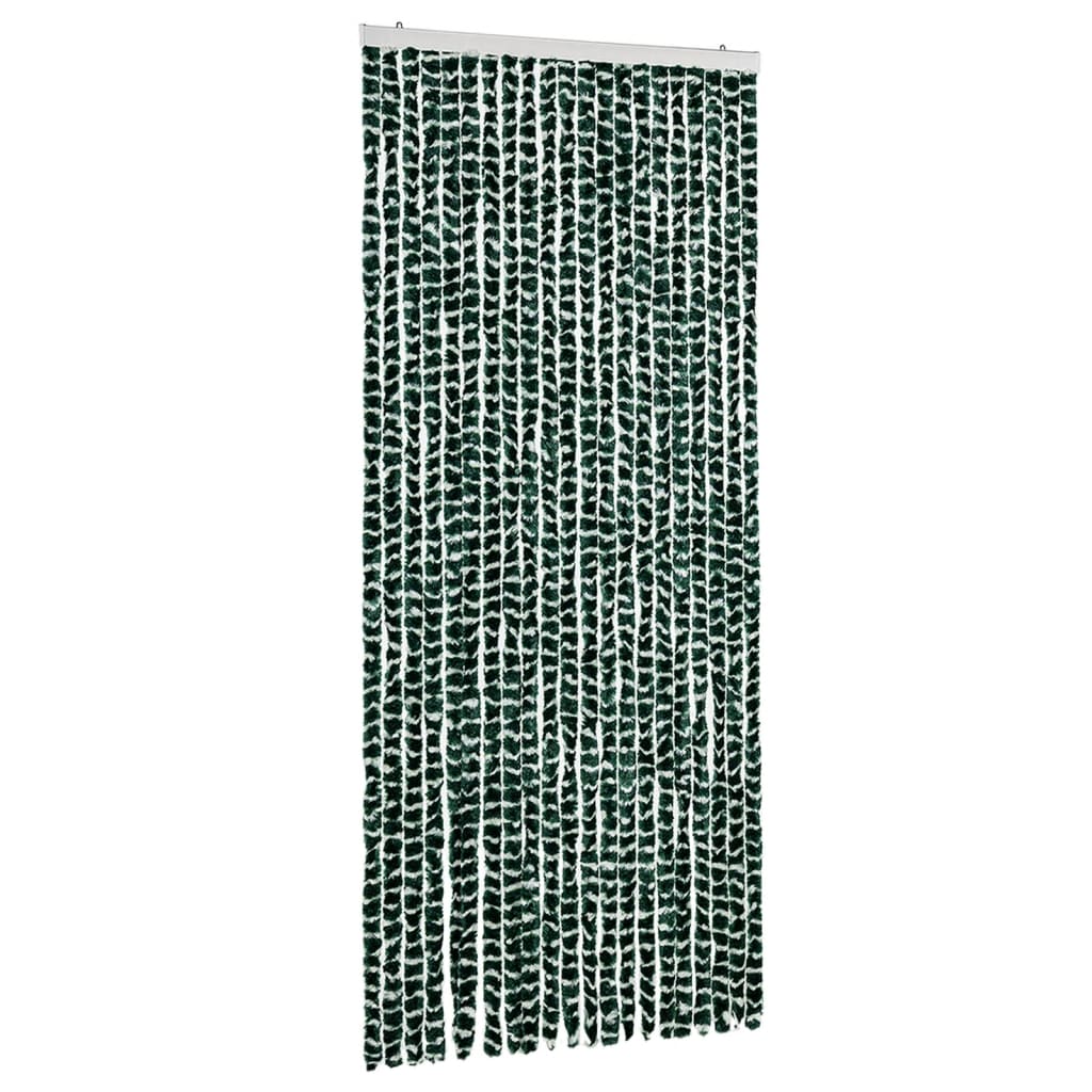 Zastor protiv insekata zeleno-bijeli 90 x 220 cm šenil
