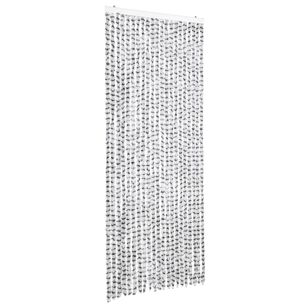 Zastor protiv insekata svjetlosivi/tamnosivi 90 x 220 cm šenil