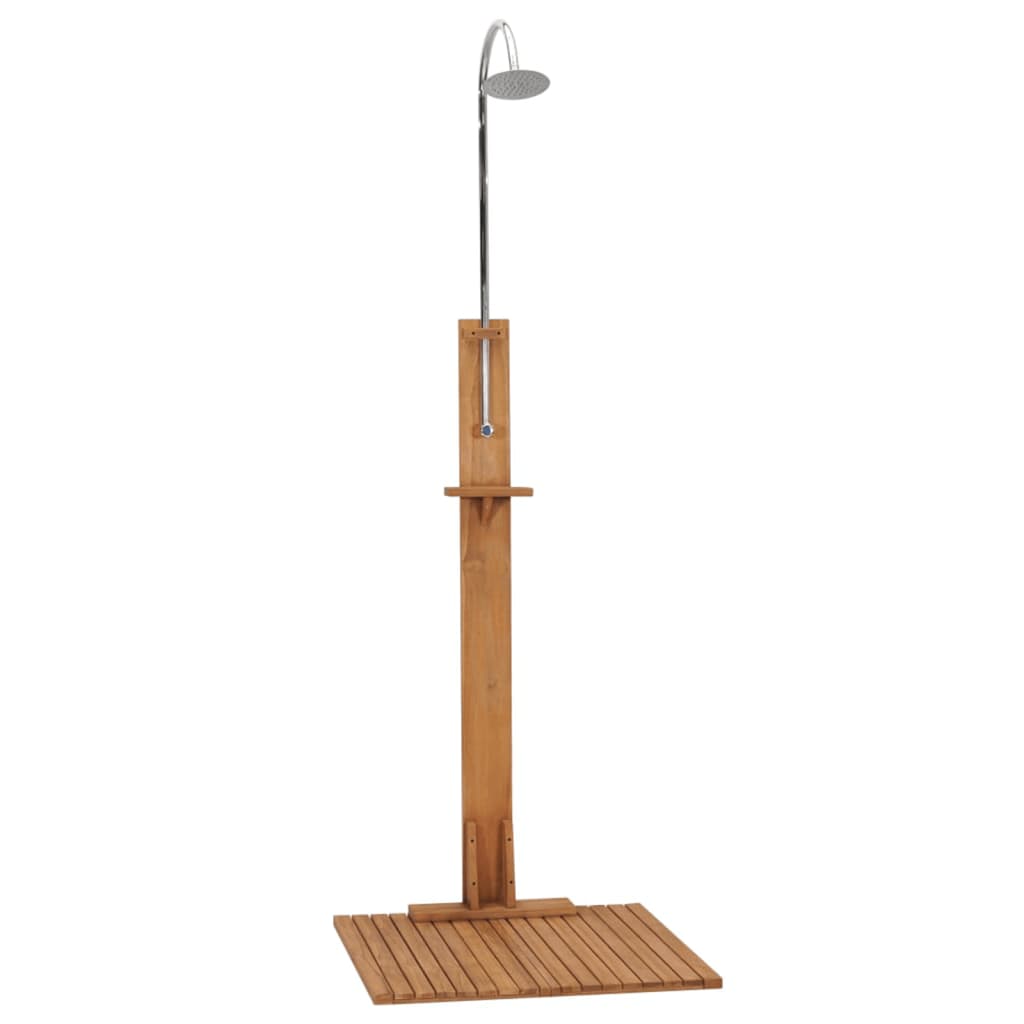 Vrtni tuš 75 x 75 x 210 cm od masivne tikovine