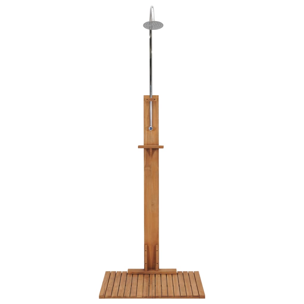 Vrtni tuš 75 x 75 x 210 cm od masivne tikovine