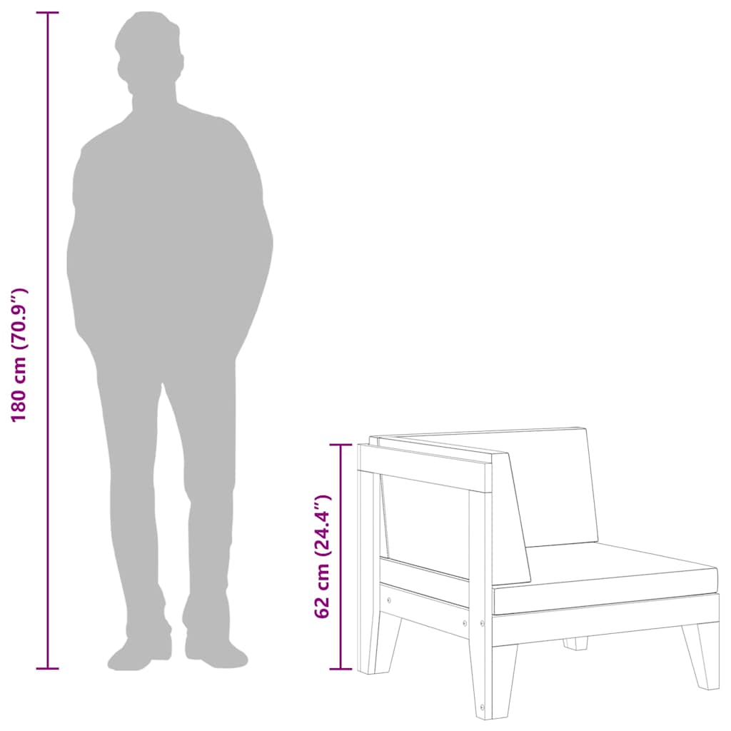 Modularna kutna sofa i krem bijeli jastuci od bagremovog drva