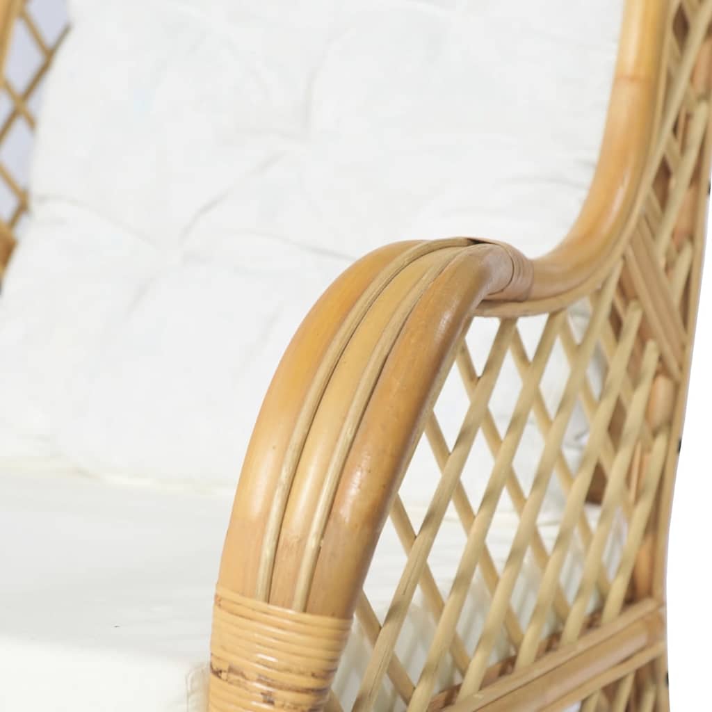 Sofa od prirodnog ratana i platna s jastukom