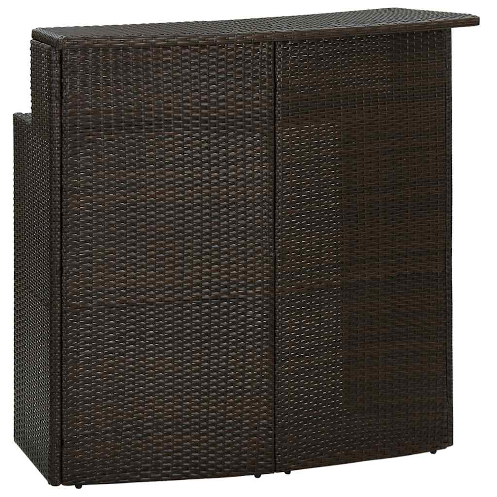 Vrtni barski stol smeđi 120 x 55 x 110 cm od poliratana
