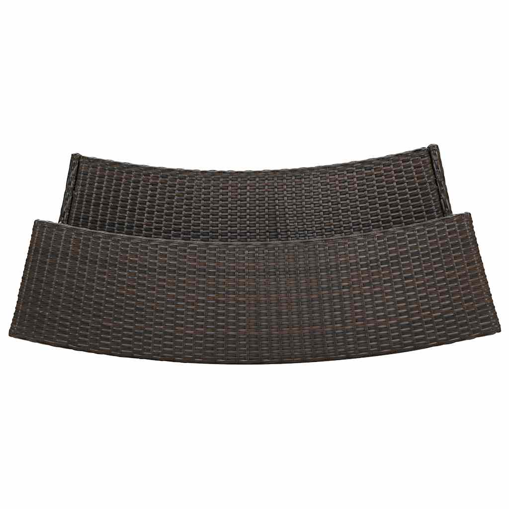 Vrtni barski stol smeđi 120 x 55 x 110 cm od poliratana