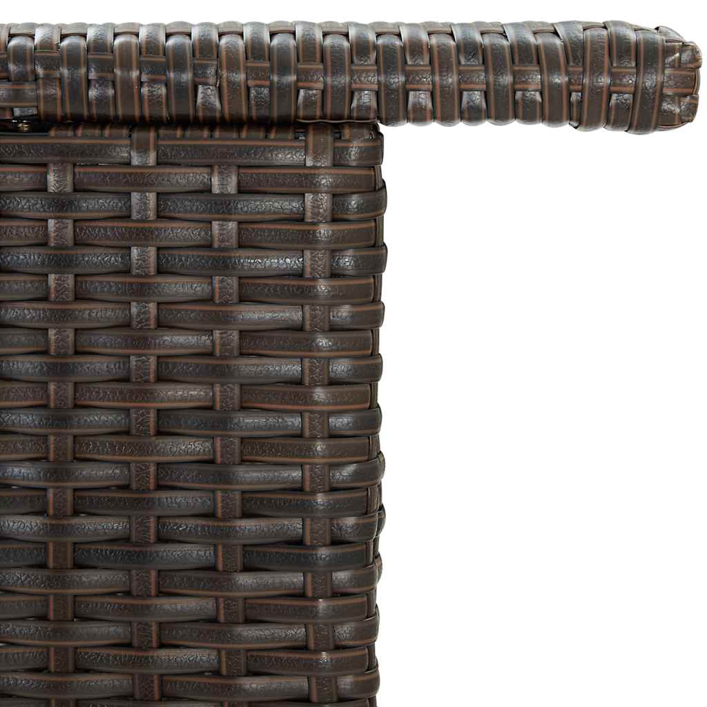 Vrtni barski stol smeđi 120 x 55 x 110 cm od poliratana