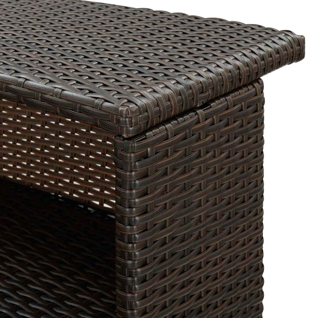 Vrtni barski stol smeđi 120 x 55 x 110 cm od poliratana