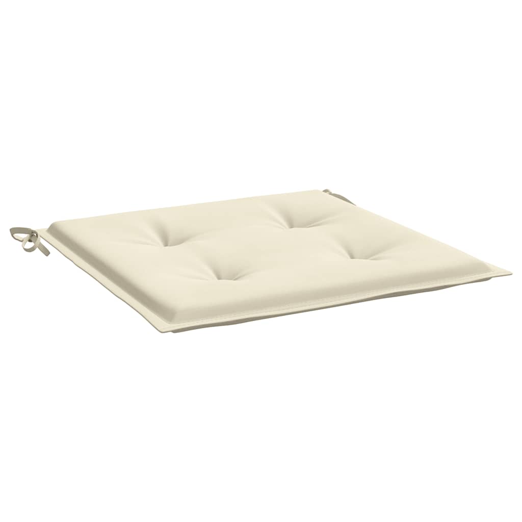 Jastuci za vrtne stolice 6 kom krem 40x40x4 cm od tkanine