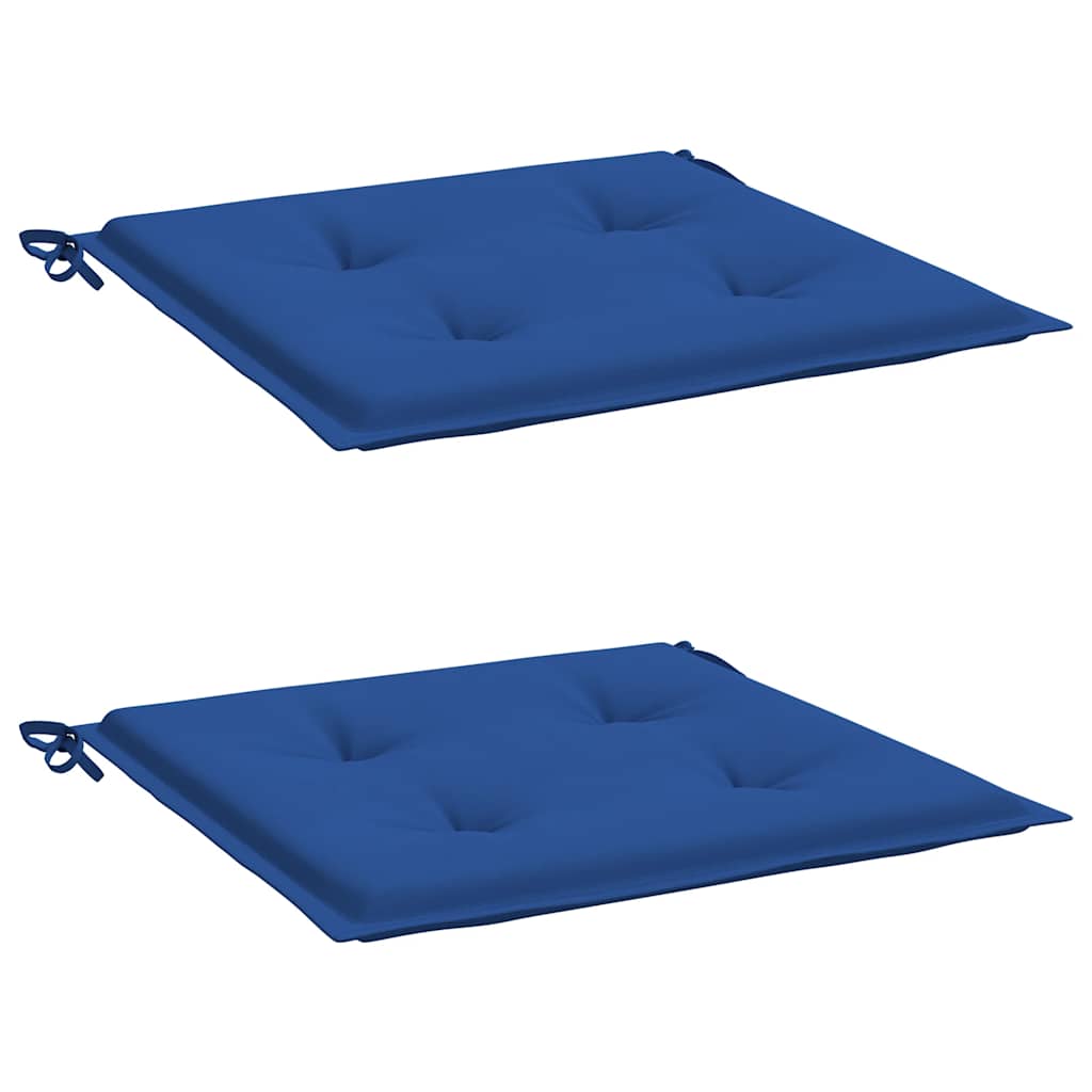 Jastuci za vrtne stolice 2 kom plavi 40x40x4 cm od tkanine