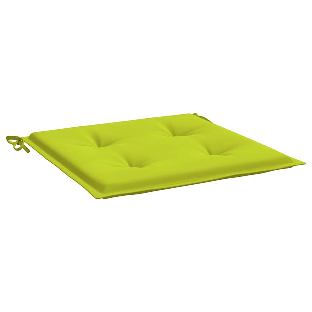 Jastuci za vrtne stolice 6 kom zeleni 40x40x4 cm od tkanine