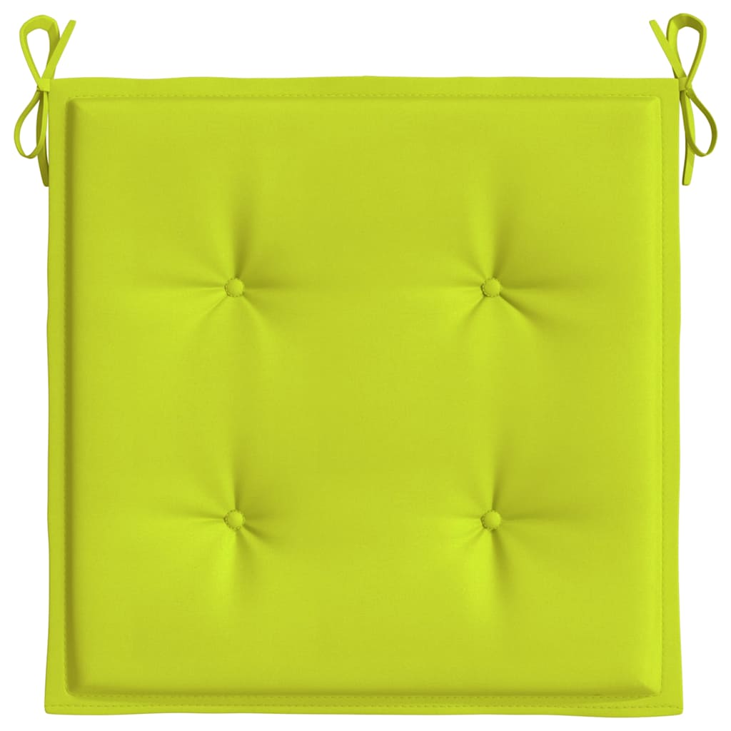 Jastuci za vrtne stolice 6 kom zeleni 40x40x4 cm od tkanine