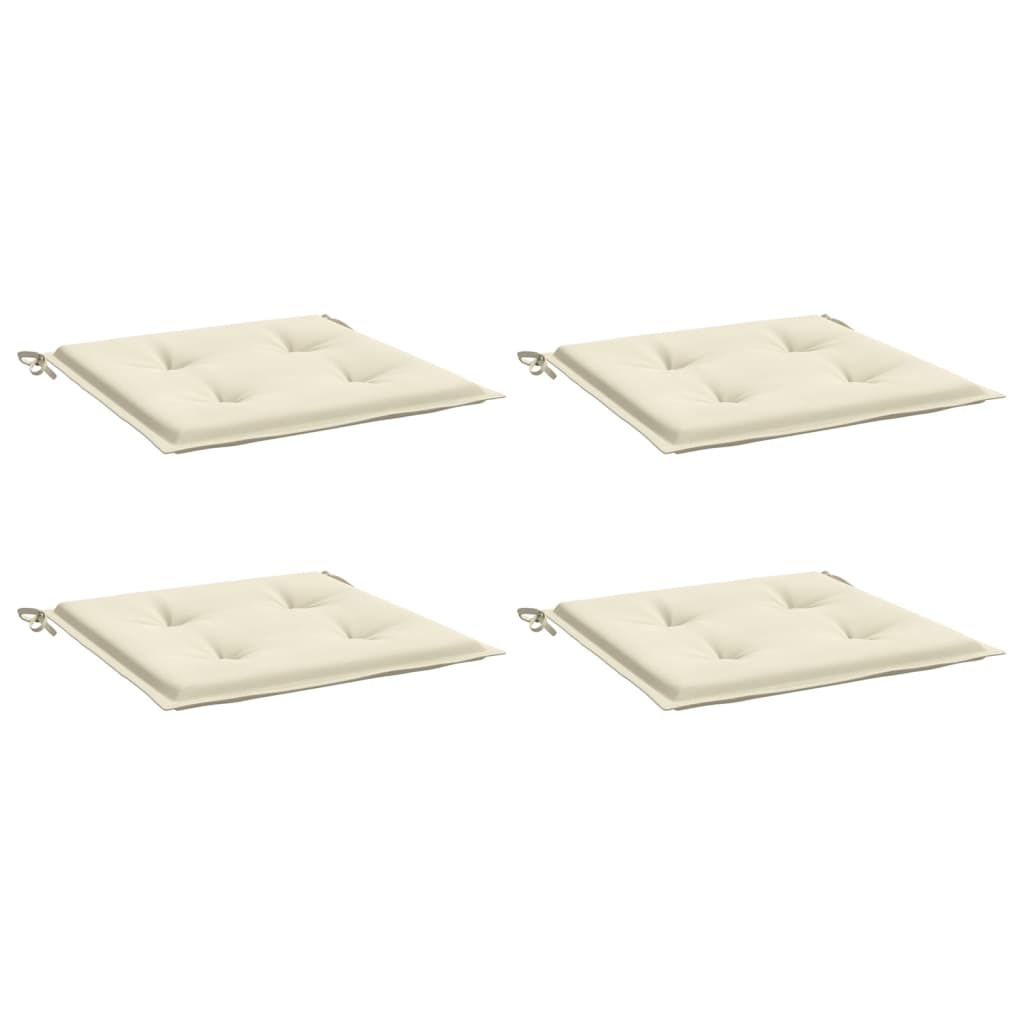 Jastuci za vrtne stolice 4 kom krem 50x50x4 cm tkanina Oxford
