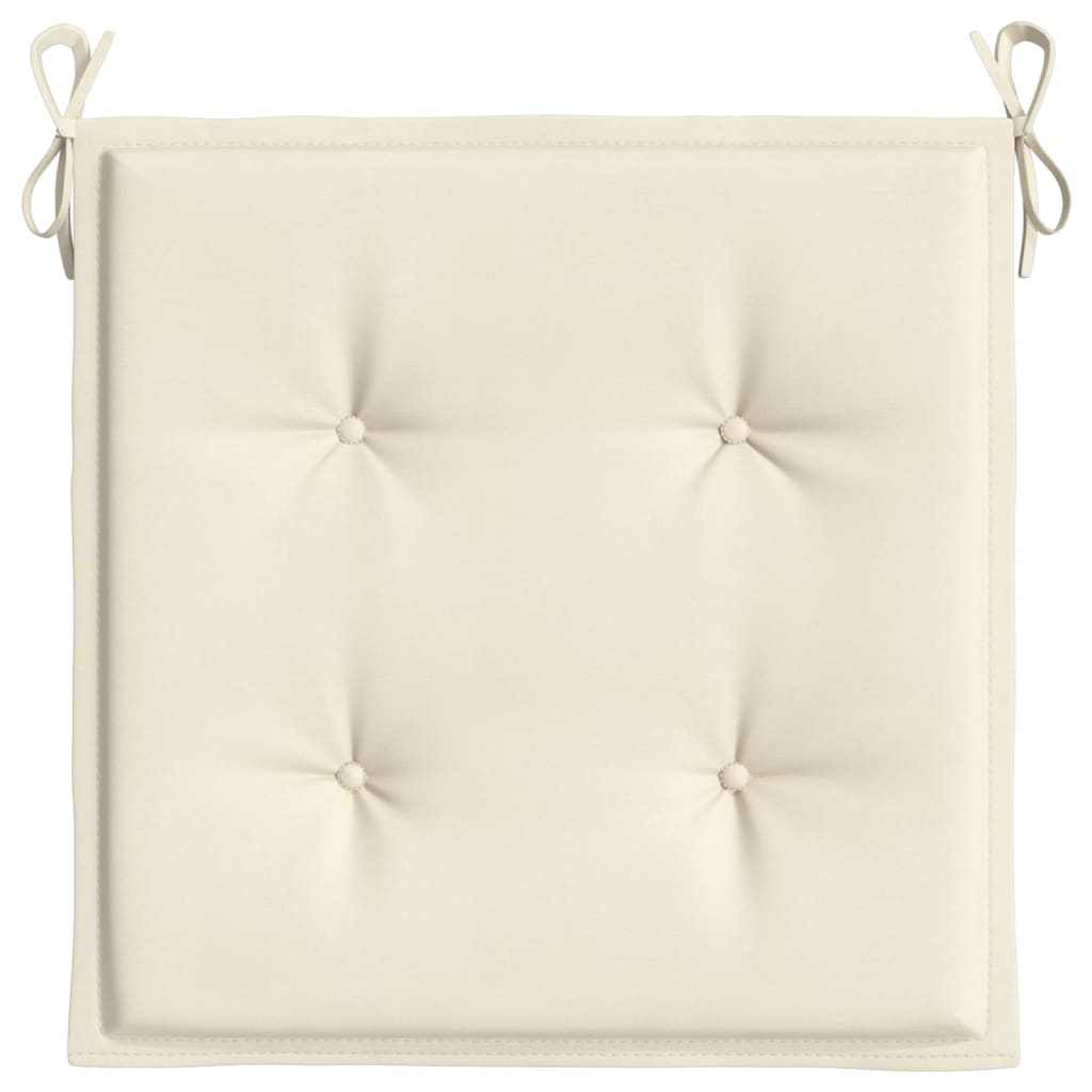Jastuci za vrtne stolice 4 kom krem 50x50x4 cm tkanina Oxford