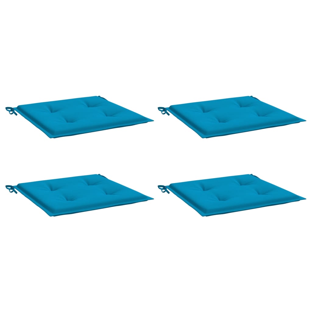 Jastuci za vrtne stolice 4 kom plavi 50 x 50 x 4 cm od tkanine