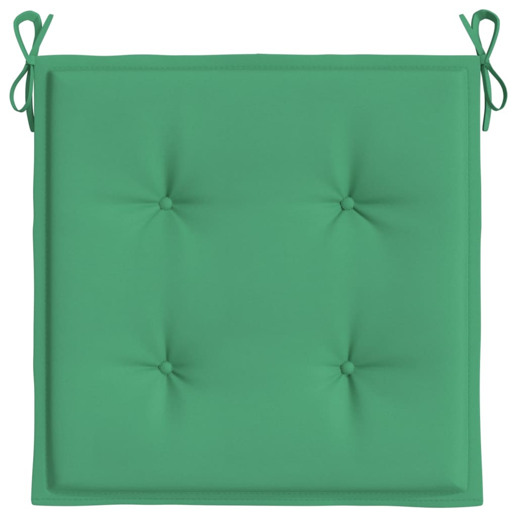 Jastuci za vrtne stolice 6 kom zeleni 50x50x4 cm tkanina Oxford