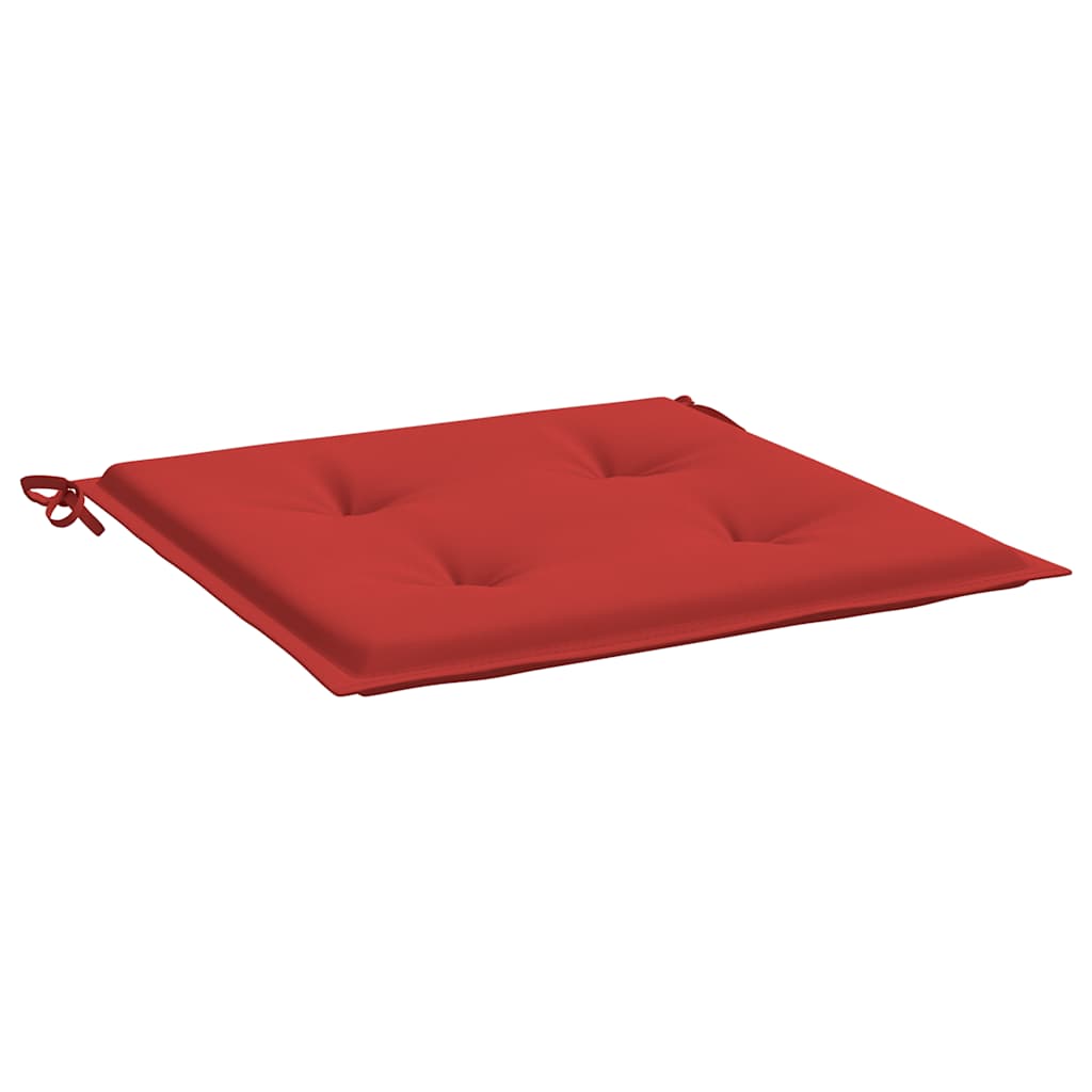 Jastuci za vrtne stolice 4 kom crveni 50x50x4 cm od tkanine
