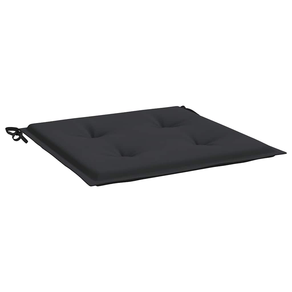 Jastuci za vrtne stolice 4 kom crni 50x50x4 cm tkanina Oxford