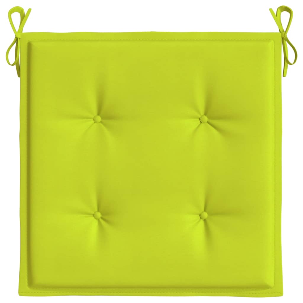 Jastuci za vrtne stolice 4 kom zeleni 50 x 50 x 4 cm od tkanine