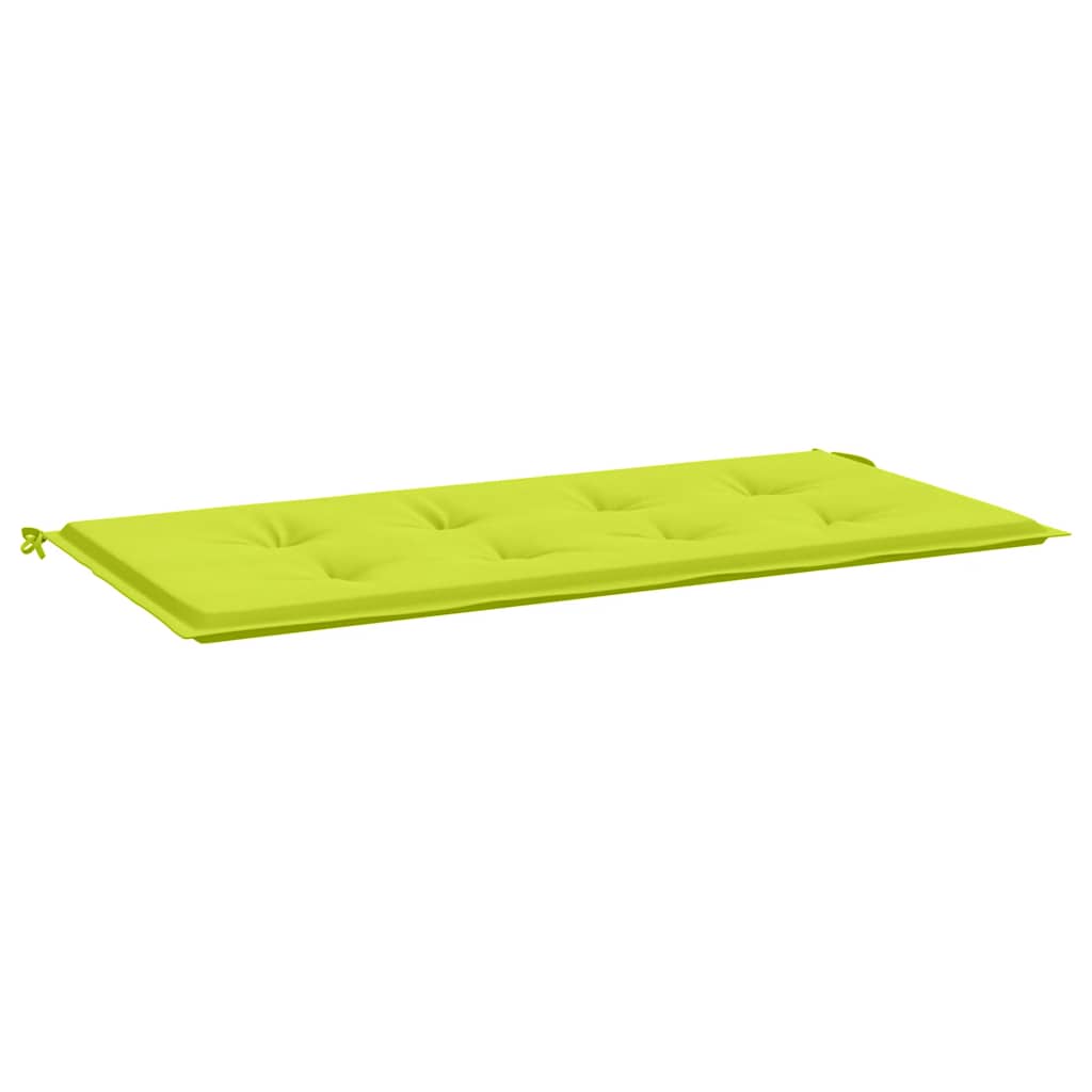 Jastuk za vrtnu klupu jarkozeleni 120x50x4 cm od tkanine Oxford