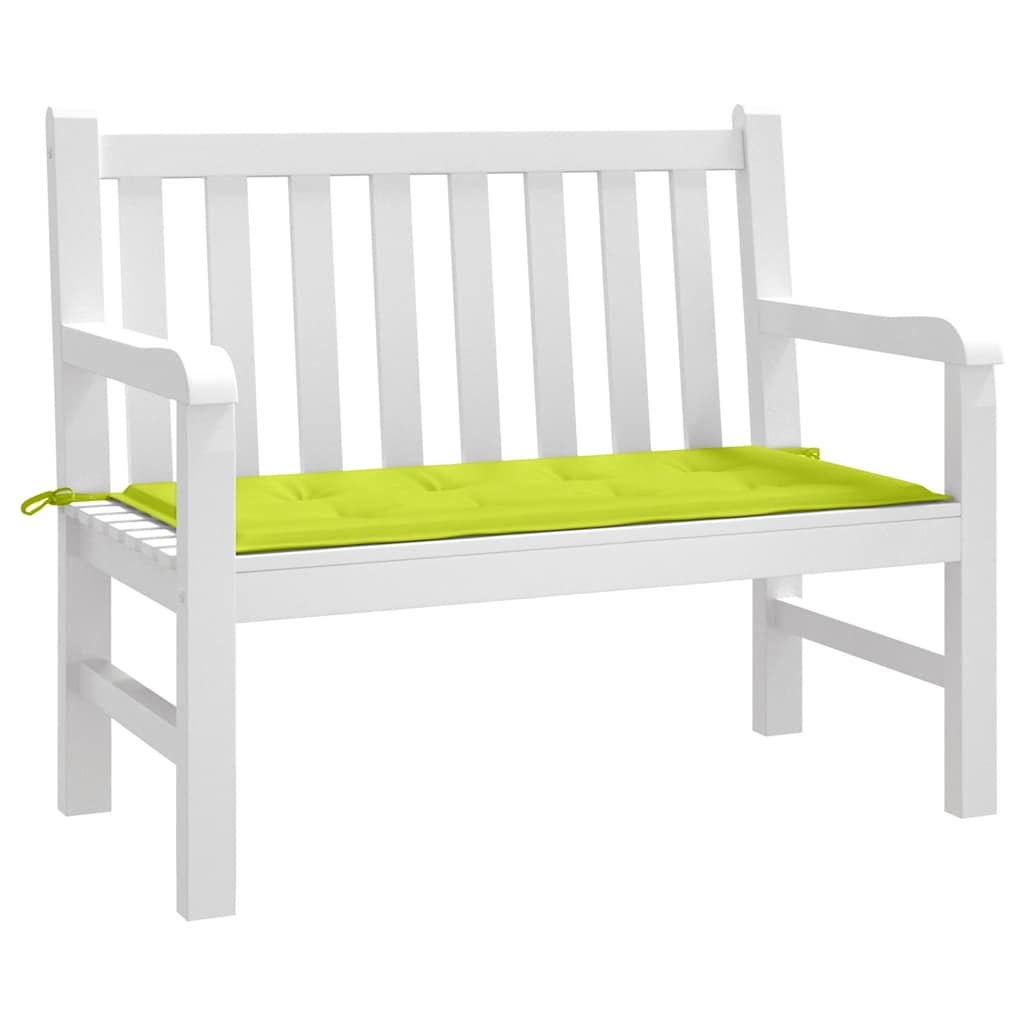 Jastuk za vrtnu klupu jarkozeleni 120x50x4 cm od tkanine Oxford