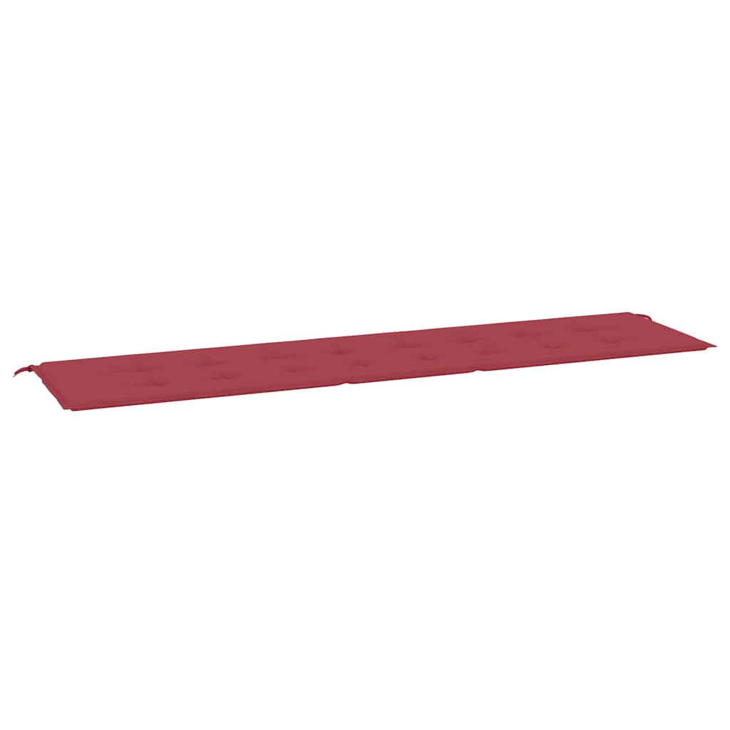 Jastuk za vrtnu klupu boja vina 200x50x4 cm tkanina Oxford