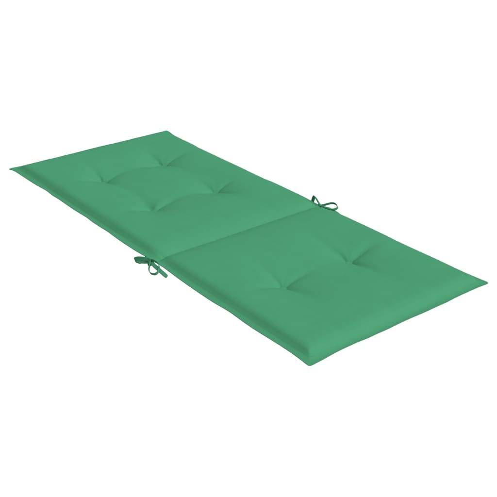 Jastuci za vrtne stolice 6 kom zeleni 120x50x3 cm od tkanine