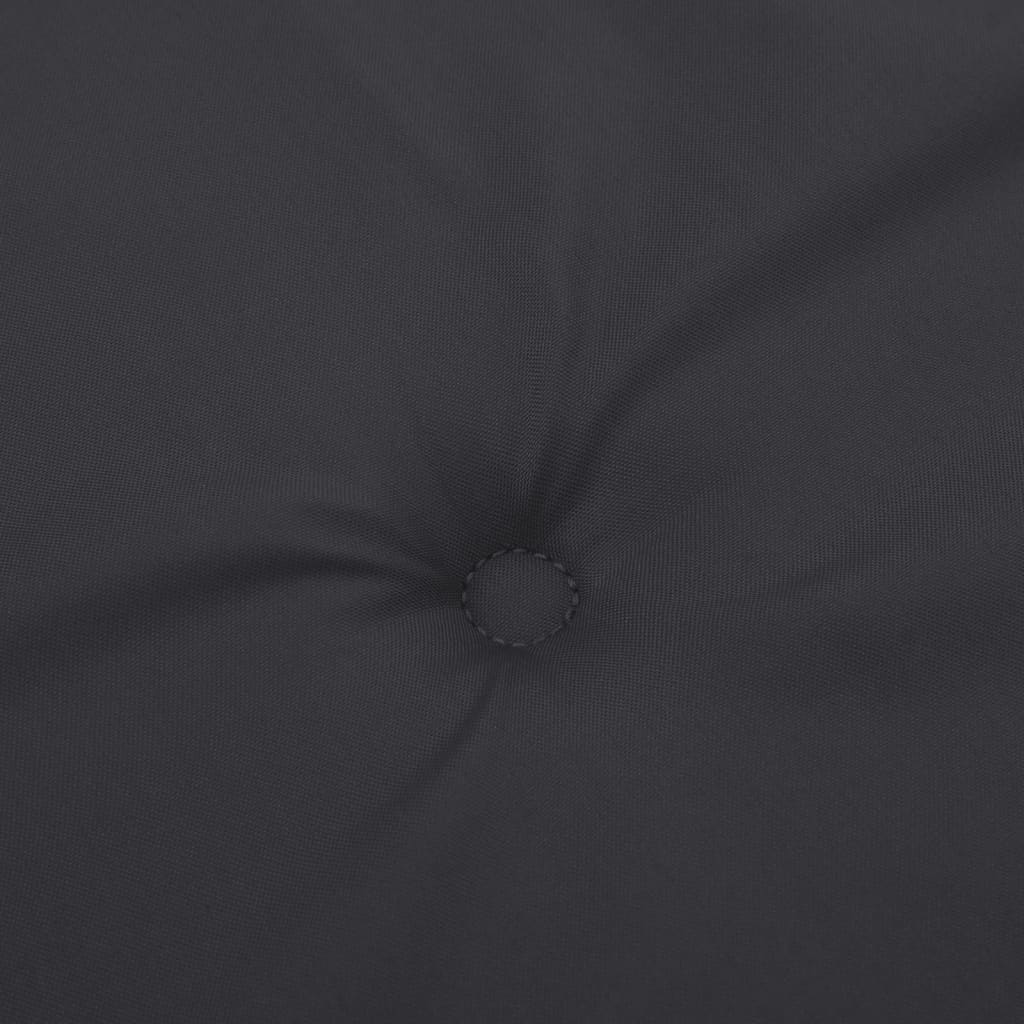 Jastuci za vrtne stolice 6 kom crni 120 x 50 x 3 cm od tkanine
