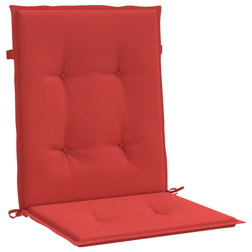 Jastuci za vrtne stolice 6 kom crveni 100x50x3 cm od tkanine
