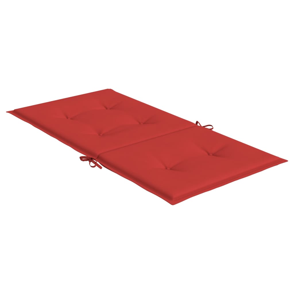 Jastuci za vrtne stolice 6 kom crveni 100x50x3 cm od tkanine