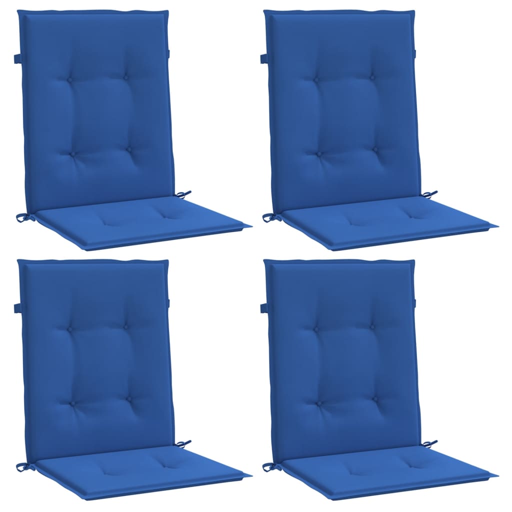 Jastuci za vrtne stolice 4 kom plavi 100 x 50 x 3 cm od tkanine
