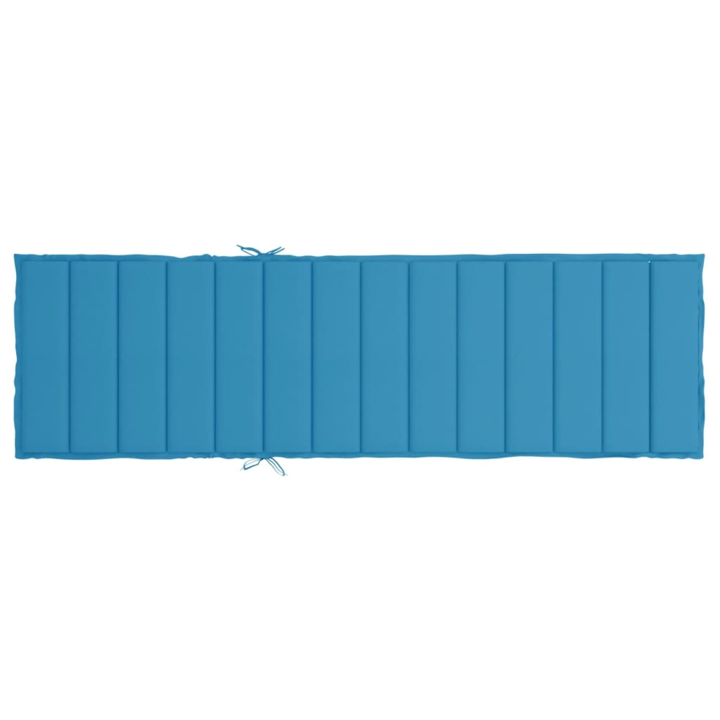 Jastuk za ležaljku plavi 200 x 60 x 3 cm od tkanine Oxford