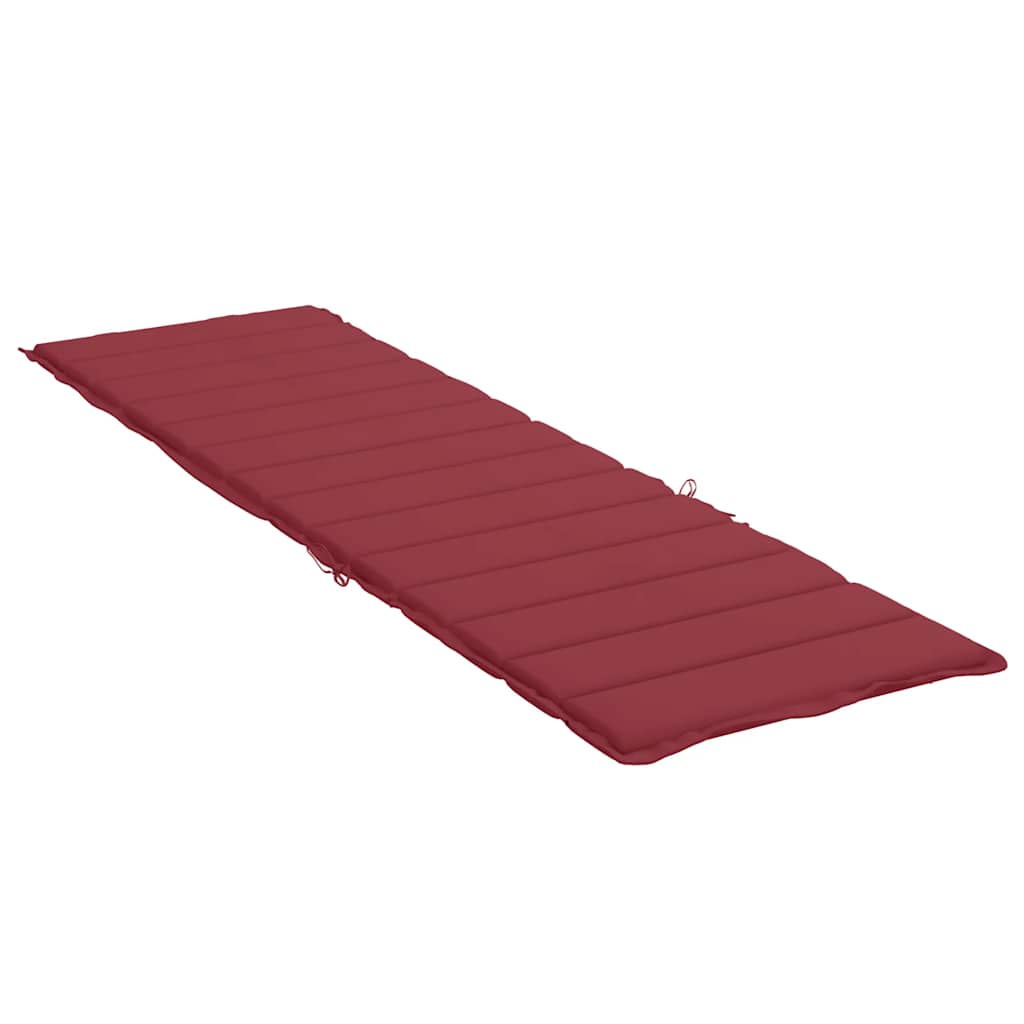 Jastuk za ležaljku boja vina 200 x 60 x 3 cm od tkanine Oxford