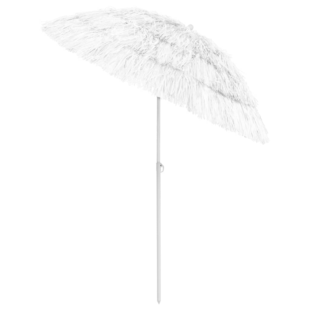 Suncobran za plažu Hawaii bijeli 180 cm