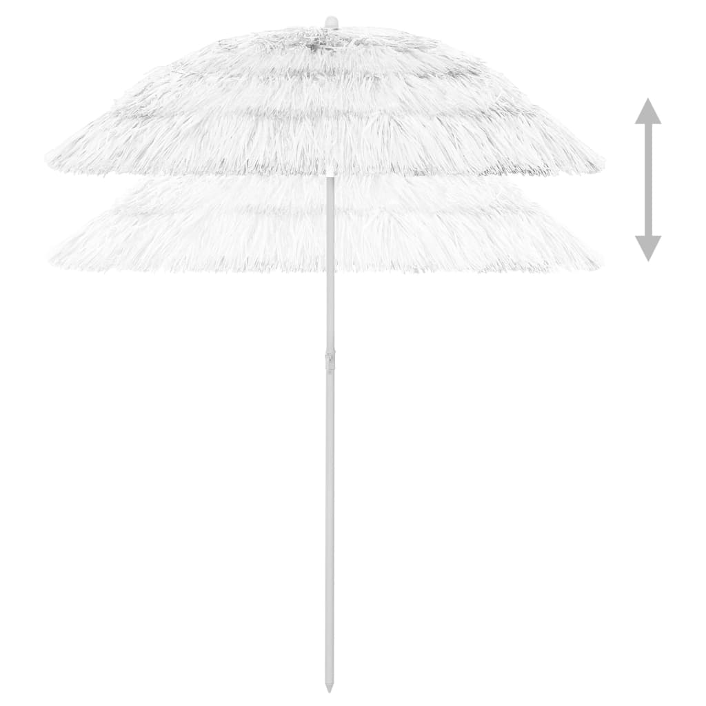 Suncobran za plažu Hawaii bijeli 180 cm